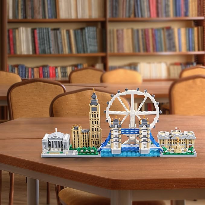 London Skyline Architecture Miniature Building Block Set Architecture Series Model Toy Present for Adults and Children (3430 Pieces)