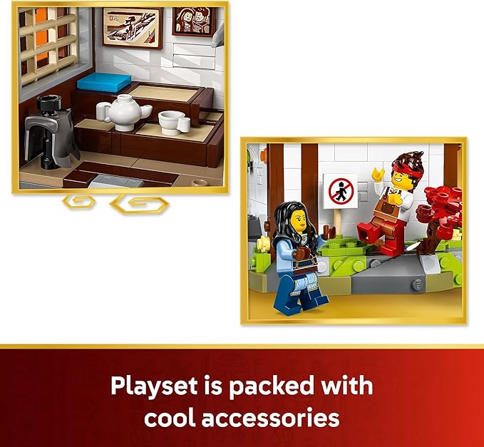 LEGO NINJAGO Four Weapons Blacksmith 15th Anniversary Building Toy for Kids Ages 14+ - Ninja Playset W/Collectible Elemental Master of Earth + 4 Minifigures - Gift Idea for Teen Boys &amp Girls - 71