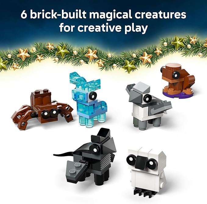 Lego Harry Potter Advent Calendar 2025 Kids Toy - Holiday Countdown for Boys &amp Girls 7+ - 24 Buildable Surprises Including Harry Draco &amp Luna Minifigures - Kids Gift Idea for Christmas - 76