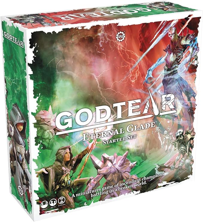 Steamforged Games GodTear: Eternal Glade Starter Set Board Game with 12 Detailed Miniatures Tabletop Combat Game (2 Players)