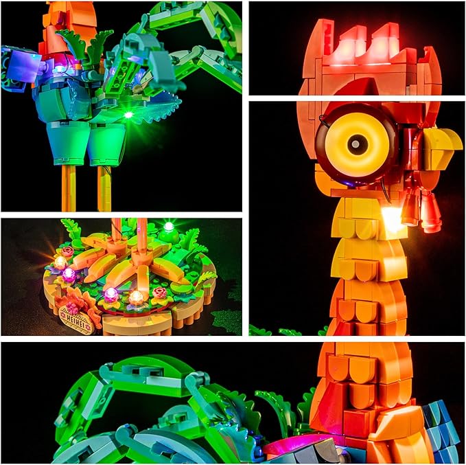 YEABRICKS LED Light for 43272 Disney Heihei Building Blocks Model (Building Set NOT Included)