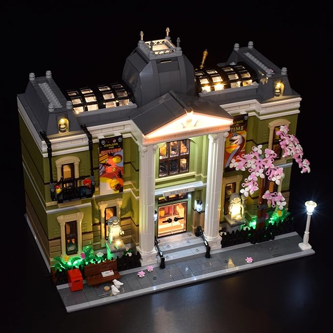 LightGo LED Lighting Kit Designed for Lego 10326 Natural History Museum Modular Buildings Set - Not Include Model (Remote Version)