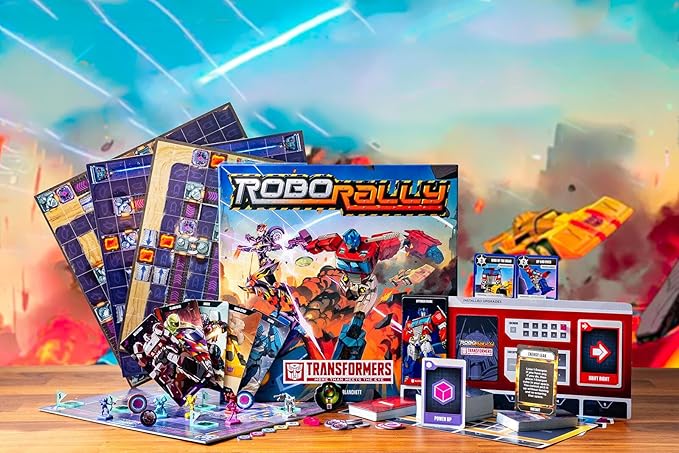 Renegade Game Studios Robo Rally Transformers Racing Board Game - 2-4 Players Ages 14+ Strategic Gameplay