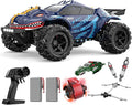 DEERC 9308E 1:16 Fast RC Cars for Boys Age 8-12 RC Monster Truck 40 KPHAll Terrain 4WD High Speed Dinosaur Truck 2 Car Shell2.4Ghz Off-Road Remote Control Cars with 2 Batteries Toy Gift for Kids