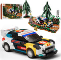 Car Building Set Off-Road Racing Cars Buildings Blocks Sets for Adults Kids Miniature Vehicle Model w/ Forest Scene Modular Car Building Kit Toys Gift for Birthday HolidaysDrift Rush 1049PCS