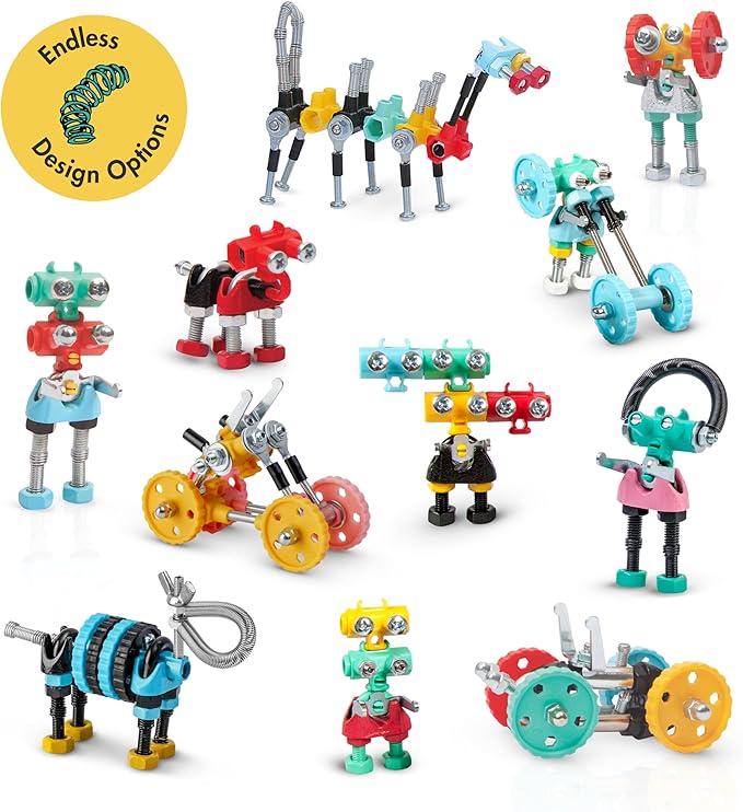 The Off Bits Educational STEM Toys for 6+: Robot Toy Building Sets 3-in-1 Engineering Kit for Boys and Girls Build Your Own STEM Building Toys with Endless Possibilities (Educational Kit)