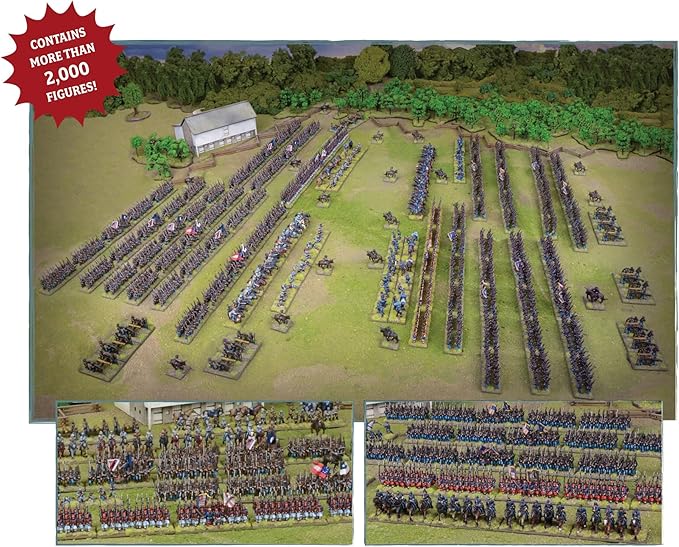 Black Powder Epic Battles American Civil War Battle of Gettysburg Set Military Table Top Wargaming Plastic Model Kit 312004003