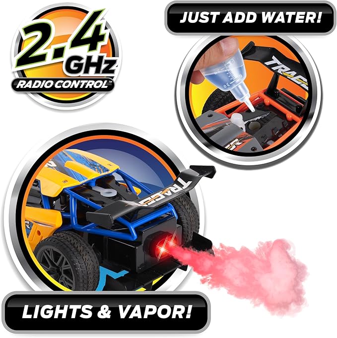 Mean Machines Rocket Racer 2.4GHz RC Rally Car (w/LED &amp Smoke Effects) Colors Will Vary
