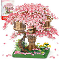 Cherry Blossom Bonsai Tree Mini Micro Building Set Japanese Sakura Tree House Model Sets for Adults Flowers House Mini Bricks Building Kit Creative Gift Toys for Teens 14 (2028PCS)