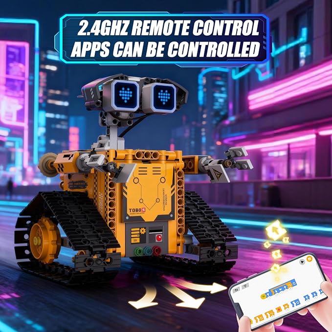 STEM Robot Building Kit 5-in-1 Remote Control Building Toys KitChirstmas Birthday Gift for Boys Ages 8 9 10 11 12 13 14