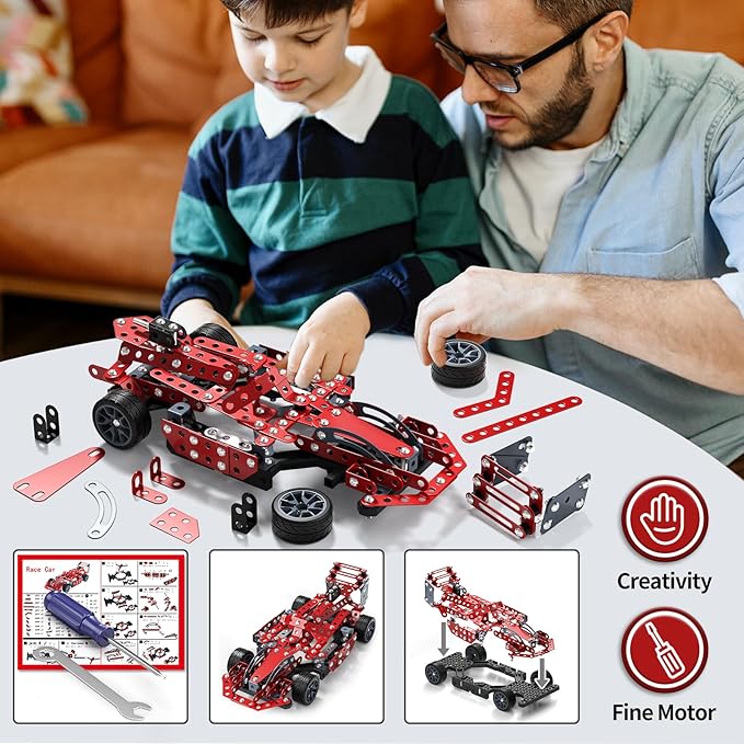 STEM Building Projects Toys - Model Car Kit DIY Building STEM Projects Toys for Kids Boys Girls Ages 8-12-16 Assembly Science Kit Model Car Birthday Gift Toy for Kids Boys 8 9 10 11 12 Years Old