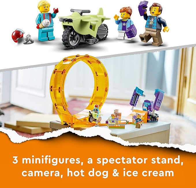 Lego City Stuntz Smashing Chimpanzee Stunt Loop 60338 Building Toy Set for Boys Girls and Kids Ages 7+ (226 Pieces)