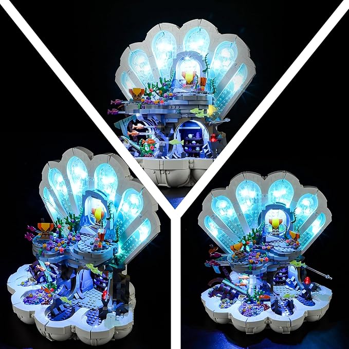 LED Light Kit for Lego Disney 43225 The Little Mermaid Royal Clamshell Set Compatible with Lego 43225 Building Blocks Model(Not Include Blocks Set)