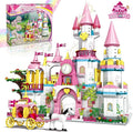 Castle STEM Building Toys for Girls Ages 6-12 Years Old 1000PCS Building Sets for Girls &amp Boys Pink Princess Castle Carriage Playset (Castle Building Blocks)