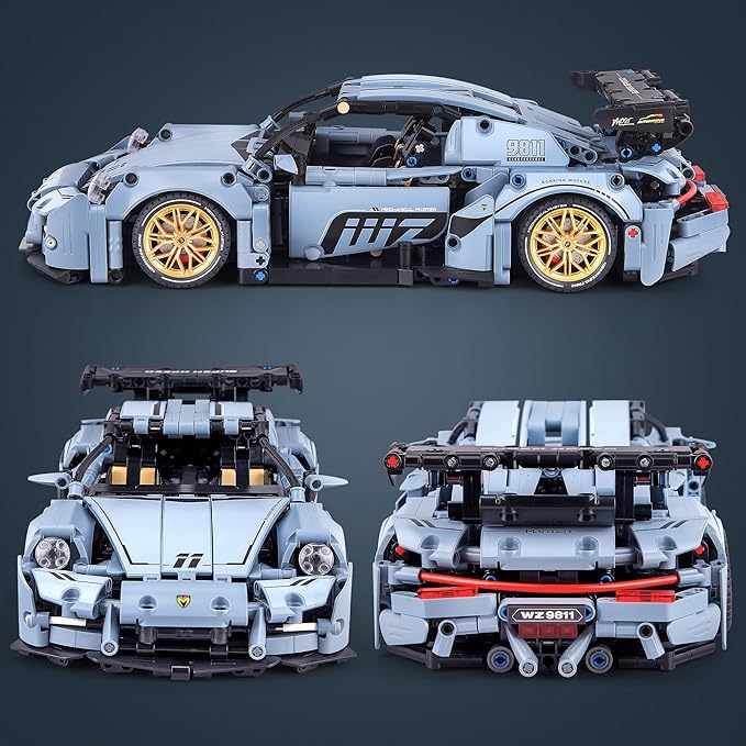 HIGH GODO Technic Car Building Blocks Set for Adults 1465 Pieces 1:14 Super Sports Vehicle Model Building Kits Racing Car Collectible Gifts for Men Teenagers Boys Aged 12+