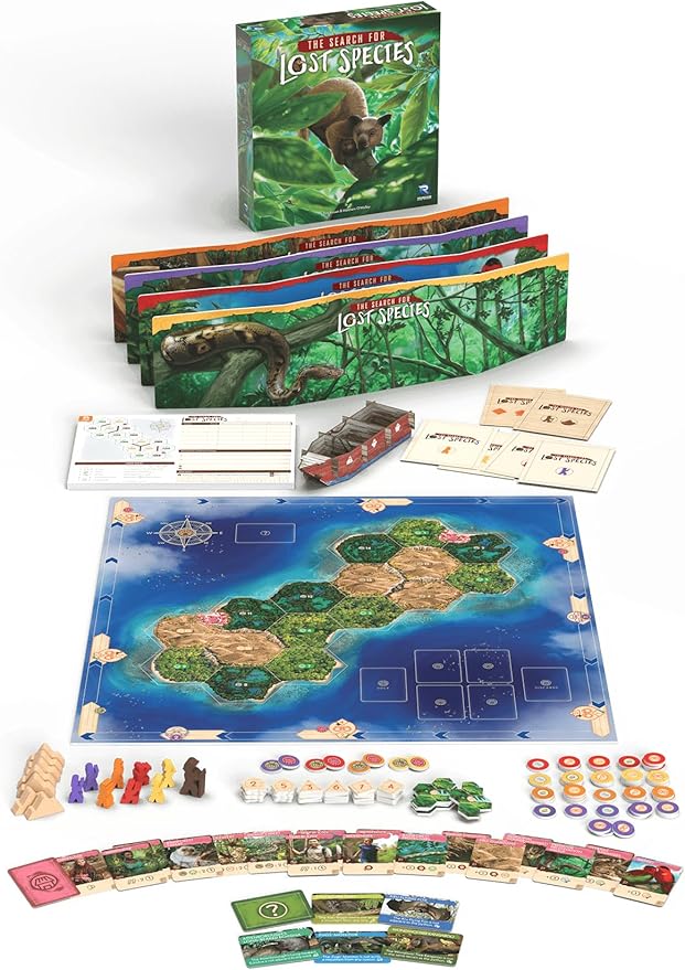 Renegade Game Studios Search for Planet X Sequel Lost Species Deduction Strategy Logic Puzzle Board Game for Adults 1-4 Players 60-75 min