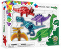 MAGNA-TILES Dinos 5-Piece Magnetic Construction Set The ORIGINAL Magnetic Building Brand
