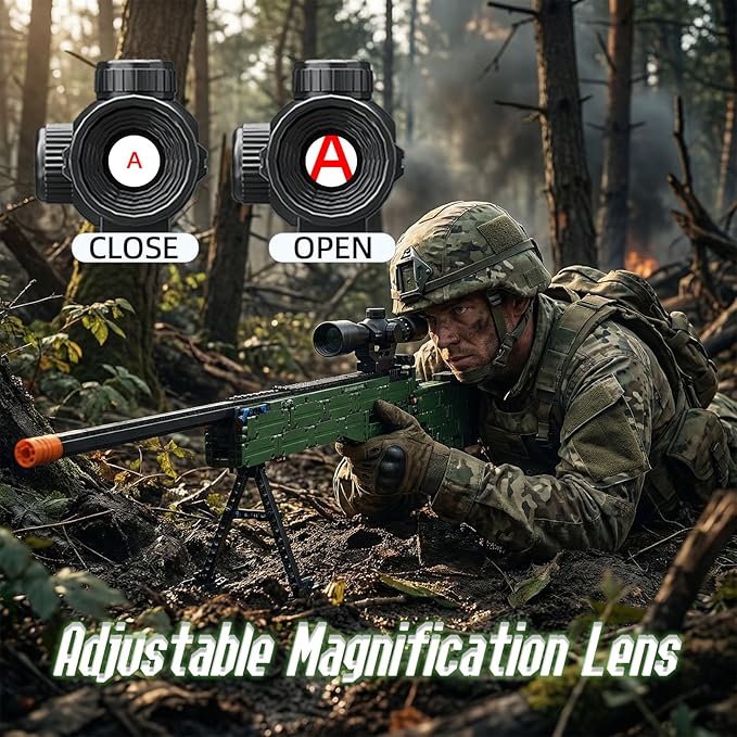 AWM Model Building Block Set 1400 Pcs Military Building Set Gift for Adults &amp Teens
