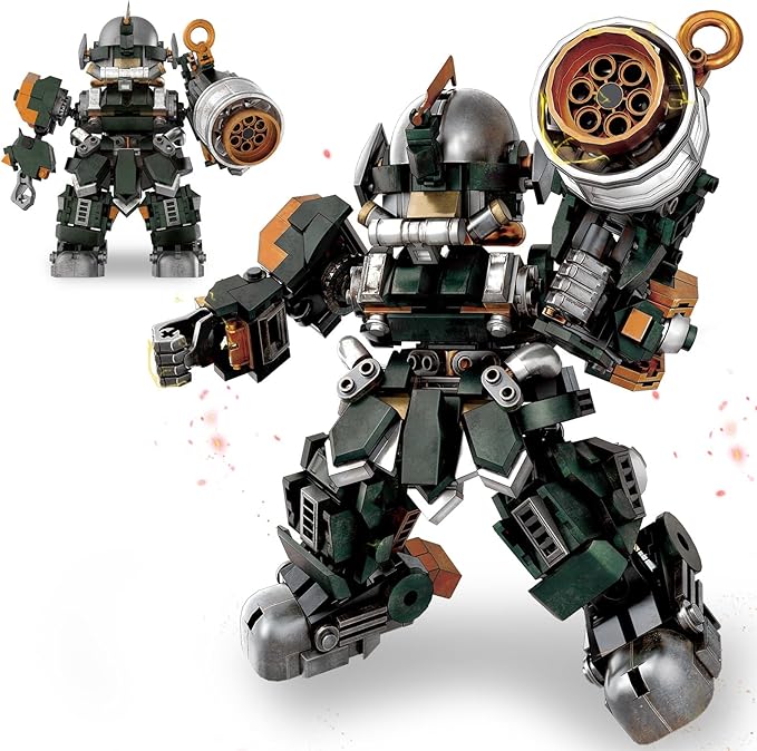 HIGH GODO Mech Robot Building Set Destroy Warrior City Soldier Mech Model Building Kit with Weapons Creative Cool Robots Toys Gift for Teens Adults 14+ (587 PCS)
