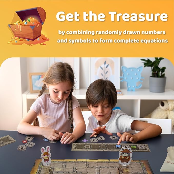 iCore Math Games for Kids 8-12 Stress Relief ADHD Toys Board Games for Kids 8-12 Classroom Grade Math Games Teacher Addition Subtraction Multiplication &amp Division