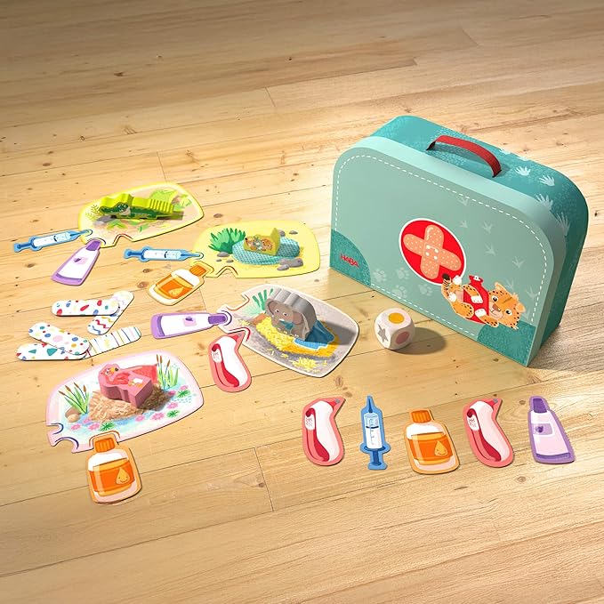 HABA My Very First Games - at The Vet Toddler Games &amp Veterinarian Playset for Kids Pretend Play Toys and Learning Toys for Toddlers 2-4 Years