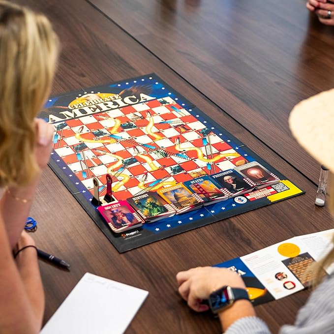 PragerU: Celebrate America - Race to The White House Board Game USA Trivia Game America’s 250th Anniversary Edition Families &amp Kids 8+ 2+ Players Made in America