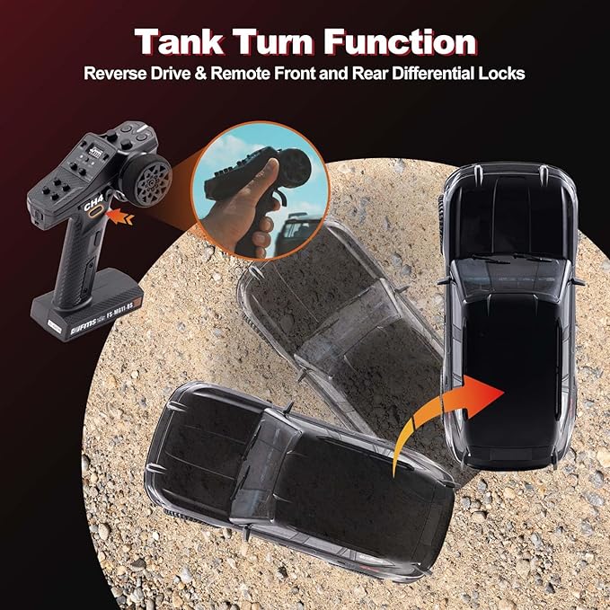 FMS 1/10 Canyon RC Crawler FCX10 RC Rock Crawler with Lighting Hobby Grade Offroad RC Car for Adults RS Need to Complete