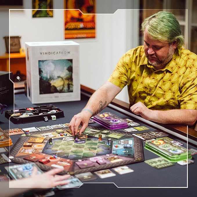 Orange Nebula Vindication Board Game - Heroic Attributes Modular Map &amp Strategic Competitive Play (New Edition)