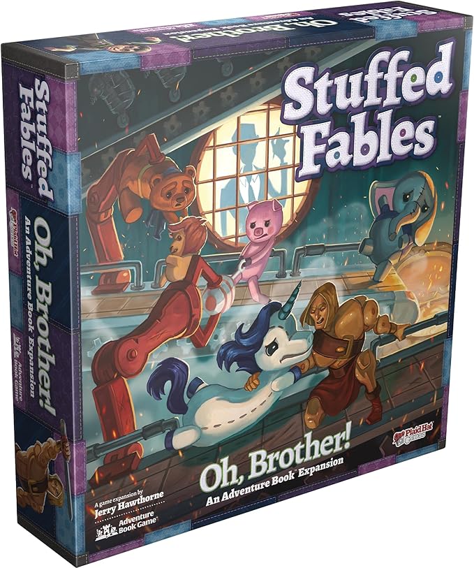 Stuffed Fables Oh Brother! Board Game EXPANSION - Exciting Narrative Adventure! Cooperative Strategy Game for Kids &amp Adults Ages 7+ 2-4 Players 60-90 Minute Playtime Made by Plaid Hat Games