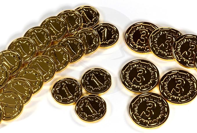 Everdell Glimmergold Upgrade Pack | Collectors Edition Components | Premium Metal Tokens Legendary Cards Rats &amp Deluxe D8 | Enhance Standard Edition
