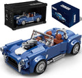 dOMOb Shelby Cobra 427 Car Building Kit – 317 pcs Building Blocks Set w/Container Display Box – Modular Scale 1:32 Model – Bricks Toy for Kids &amp Adults 8+ – for Boys Hobbyist Collector