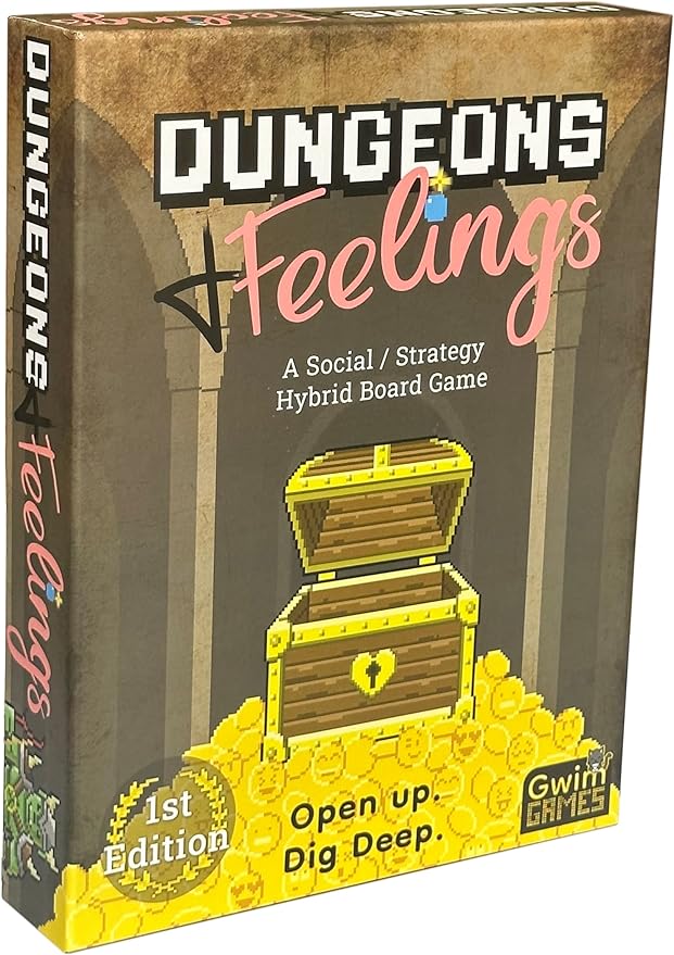 Dungeons and Feelings Board Game | Social and Strategy Hybrid Board Game | Ice Breaker | Story Telling | Question Game | RPG | Adventure | 1st Edition