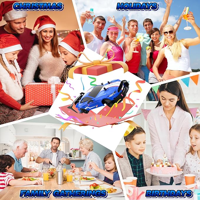 RC Drift Car 1/20 Scale 2.4GHz 4WD Remote Control Car with Led Lights 22KM/H High Speed Rechargeable Batteries Racing Sport Cars RC Cars for Kids Boys Girls Adults Gifts Birthday Christmas