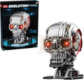 1099PCS Mechanical Skull Building Block Set3D Poseable Model with LED Light Movable Linkage Gears Display Stand STEM Toys Gift for Kids &amp Adults Perfect for Horror Fans &amp Gothic Room Decor