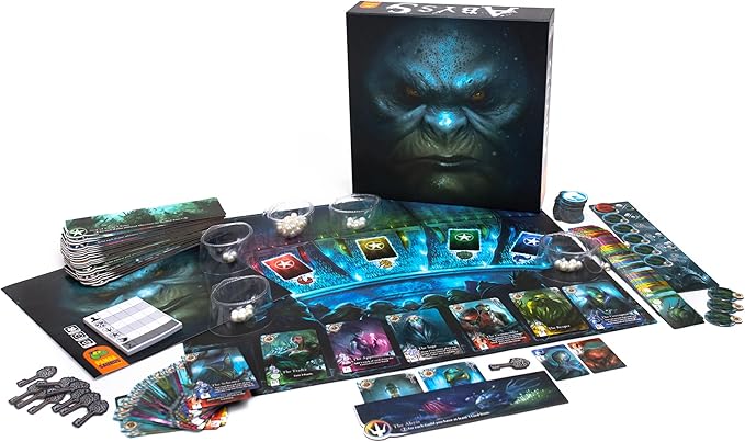 Abyss Board Game - Control Ocean Kingdoms in an Underwater Development Strategy Game Adventure Game for Kids &amp Adults Ages 14+ 2-4 Players 30-60 Minute Playtime Made by Pandasaurus Games