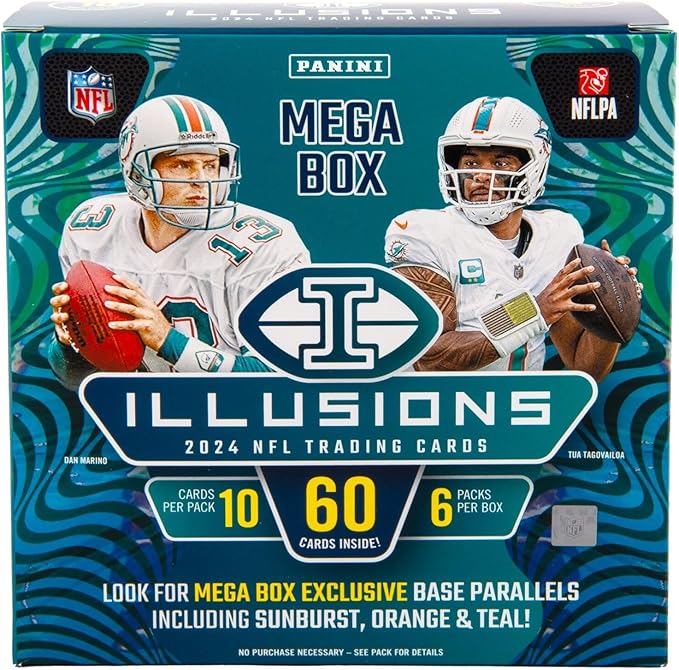2024 Panini Illusions Football Trading Cards Mega Box