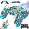 8 Wheel RC Stunt Car with Gesture Control Spray &amp LED Lights Double-Sided Off-Road Vehicle for Boys &amp Girls Ages 6-14 Ideal Christmas &amp Birthday Gift