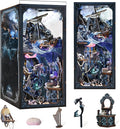 Book Nook Kit 3D Wooden Puzzle for Adults Teen DIY Ocean Miniature Dollhouse Booknook Kit with Led Light and Dust Cover (Song of The Sirens)