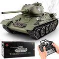 RC Tanks Henglong Russian T-34/85 Medium Tank 1: 16 2.4ghz Tank Model That Shoots with Sound &amp Light for Ages 14+