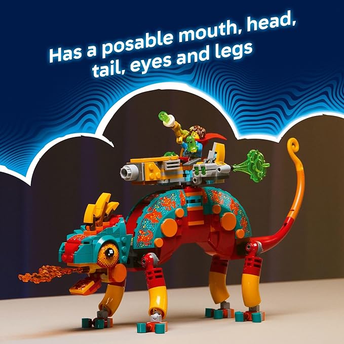 LEGO DREAMZzz Mateo’s Fire Chameleon Building Toy - Pretend Play Set for Kids Ages 7+ - Storytelling Toy for Boys &amp Girls - 2 Construction Modes for Pretend Play - Gift Idea for Birthdays - 71492