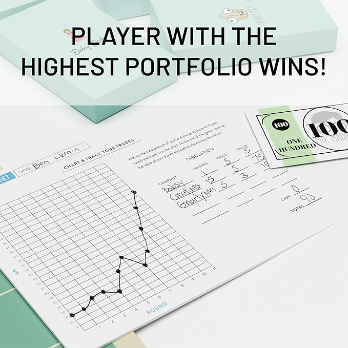 Stock Market Board Game | Fun &amp Educational Financial Literacy Game for Teens and Families | Learn Critical Financial Skills | Exciting Stock Market Simulation &amp Strategy Game