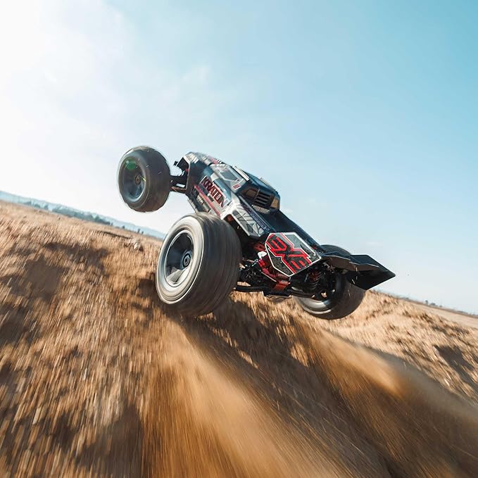 ARRMA 1:8 Kraton 6S EXB Ready to Run Clipless Body Basher Monster Truck RC Remote Controlled Powerful and Stable with Brushless Motor Battery and Charger Not Included Black ARA8708V6T1