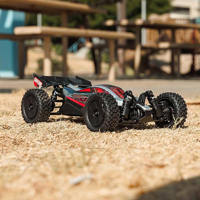 ARRMA RC Car Typhon GROM 4X4 223S BLX BRUSHLESS Small Scale Buggy RTR (Battery and Charger Not Included) with DSC Silver ARA2306T1