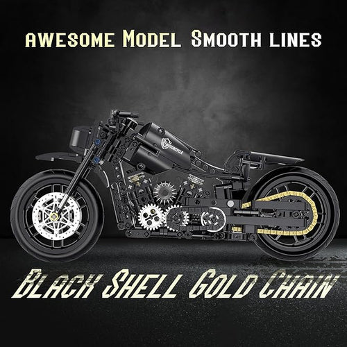 1:8 Motorcycle Building Set for Adults Building Blocks for Adults Collectible Toy for 14 15 16+ Years Old Boys Teenage Boys Gifts on Birthday(579PCS)
