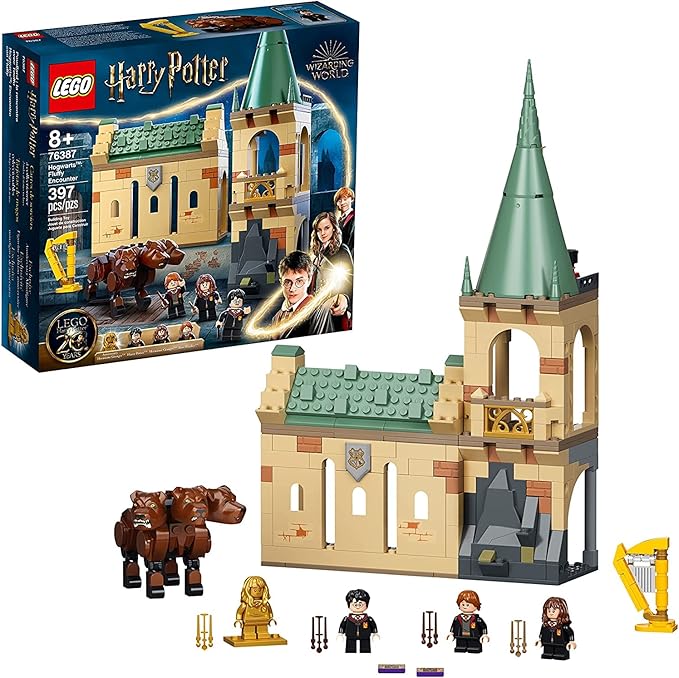 LEGO Harry Potter Hogwarts: Fluffy Encounter 76387 Building Kit 3-Headed Dog Hogwarts Set Cool Collectible Toy New 2021 (397 Pieces)