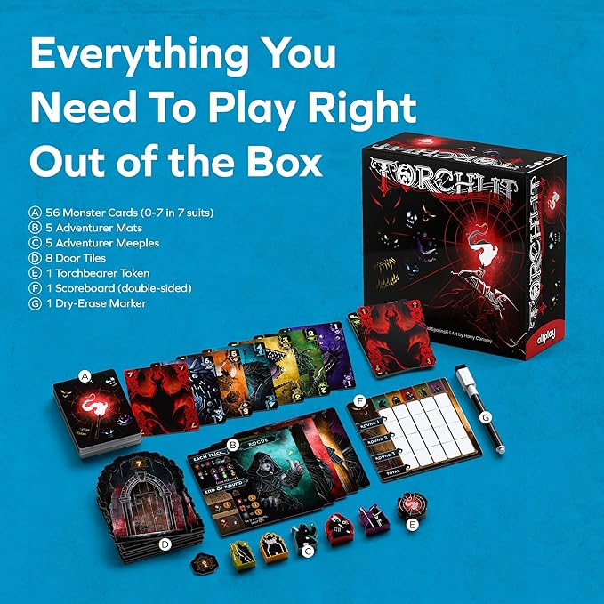 Allplay Torchlit Board Game - Card Game 2 to 5 Player - 40 Minutes Game Time