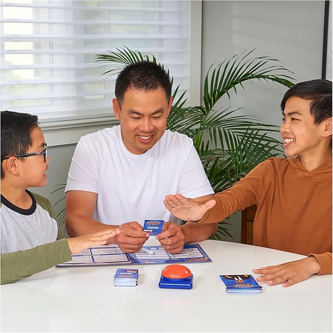 Spin Master Family Feud Big Buzzer Game Amazon Exclusive “Buzz in” with The Electronic Buzzer Board Game for Hilarious Family Fun Ages 8 and up