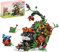 Flowers Tuxedo Cat Building Set for Adults Animal Butterfly Botanical Collection Model Toy for Home Office Decor Compatible with Lego Cat Gift Idea for Teens Boys &amp Girls 14+ (1664 PCS)