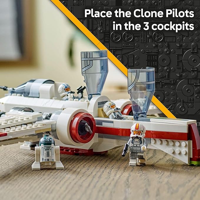 LEGO Star Wars: Revenge of The Sith ARC-170 Starfighter Spaceship Building Toy - Kids Star Wars Toy for Boys and Girls Ages 9+ - Gift Idea for Birthdays - 75402