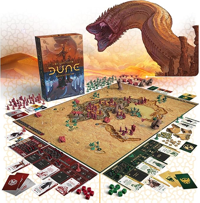 CMON Dune: War for Arrakis Board Game CORE Box - Tabletop Miniatures Strategy Game with Asymmetric Gameplay for Kids and Adults Ages 14+ 1-4 Players 120 Minute Playtime